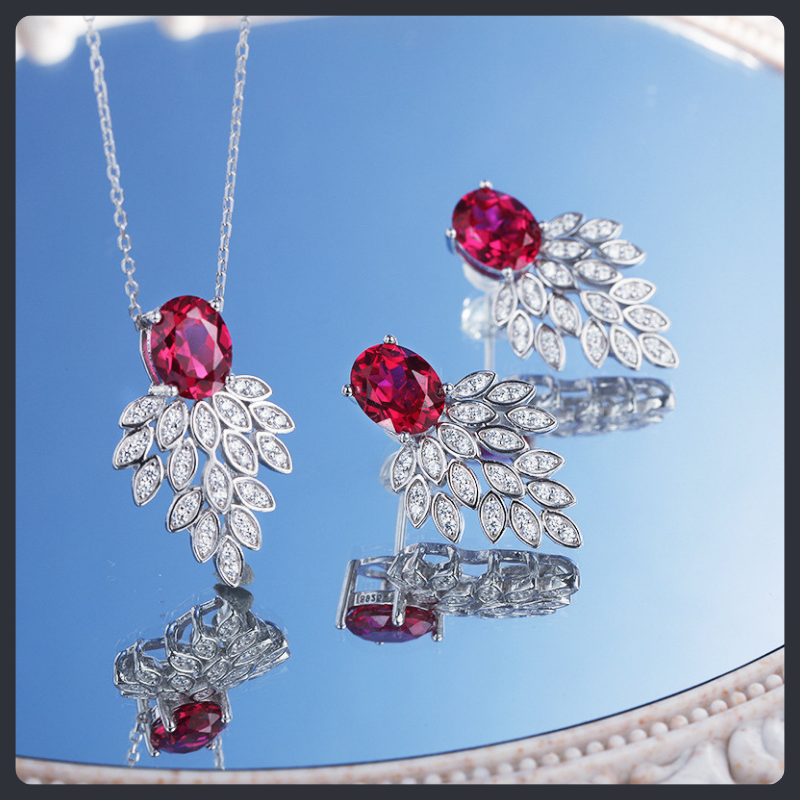 Goldfish ZC Bridal Jewelry Set sterling silver 925 plated 316L Main image