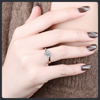 Romantic Class ZC Engagement Ring sterling silver 925 plated 316L