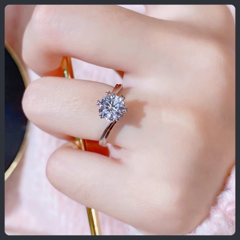 Romantic Class ZC Engagement Ring sterling silver 925 plated 316L