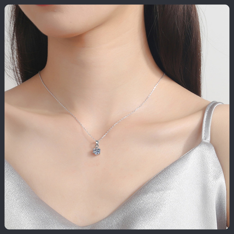 Snowflake ZC Pendant Necklace sterling silver 925 plated 316L