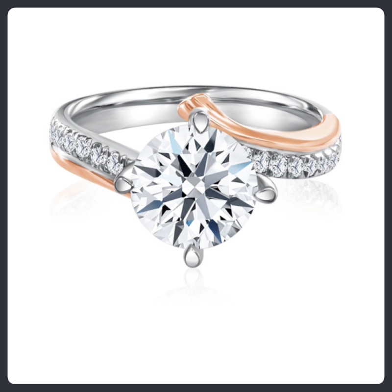 Classic ZC Engagement Ring sterling silver 925 plated 316L Main image