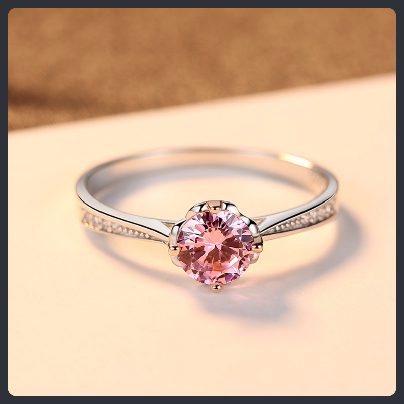 Wedding Anniversary ZC Ring sterling silver 925 plated 316L Secondary image