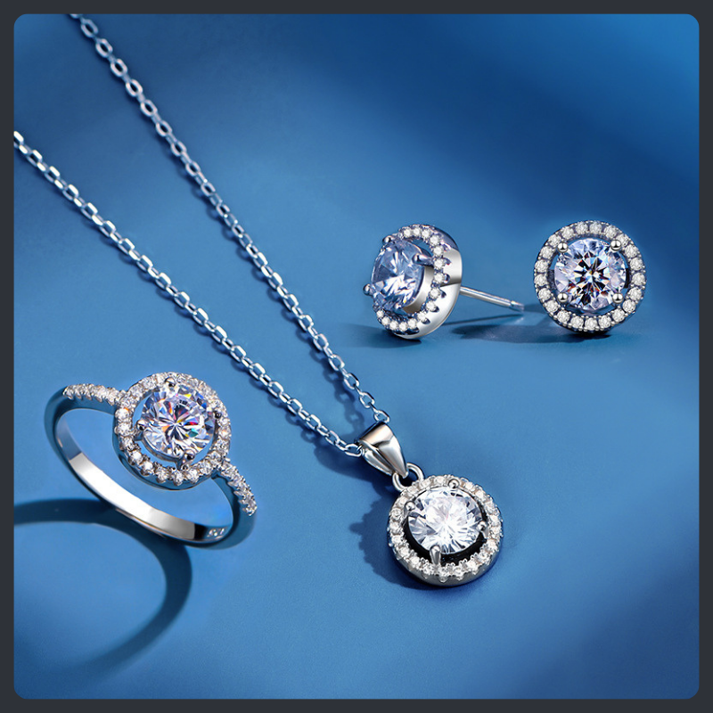 Bridal ZC Set sterling silver 925 plated 316L Main image