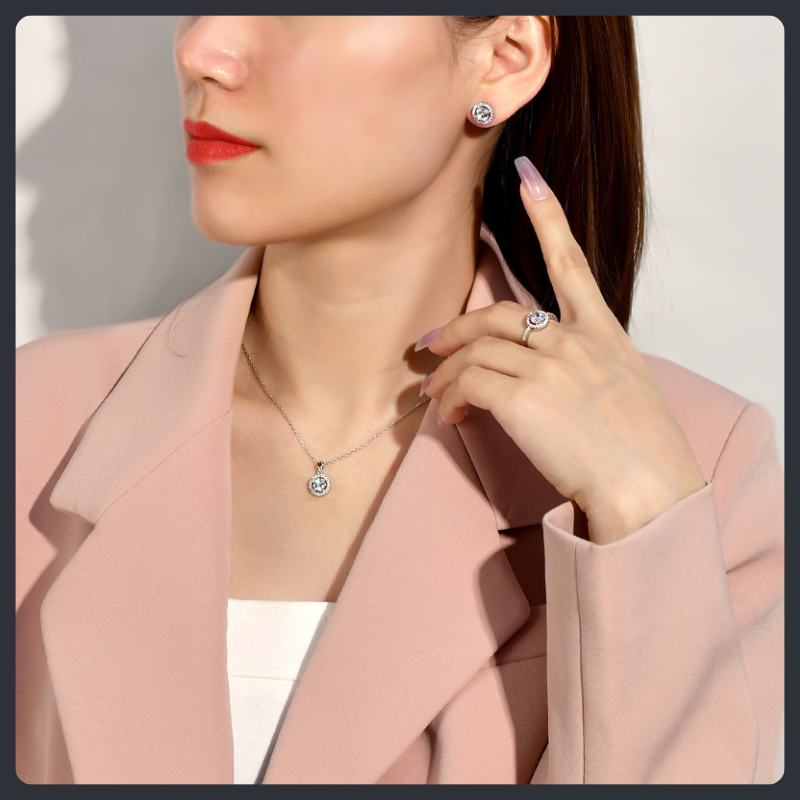 Bridal ZC Set sterling silver 925 plated 316L